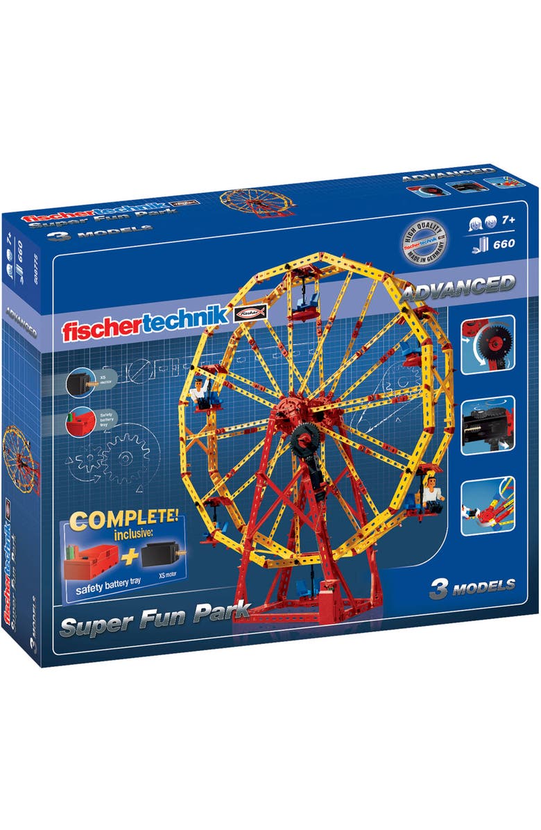 Fischer Technik Super Fun Park, 660 Pieces, Alternate, color, Multicolored