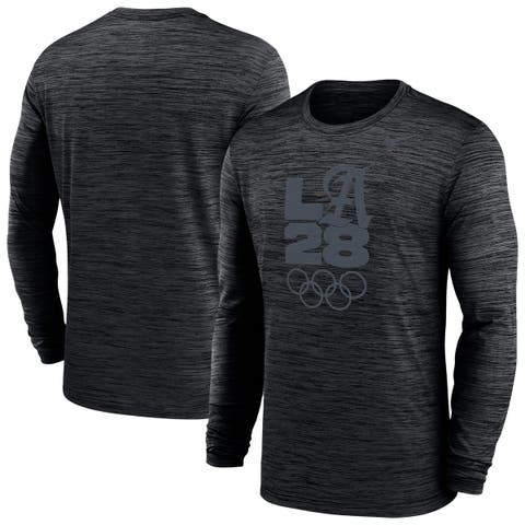 Men's Nike Black LA28 Summer Olympics Team Issue Velocity Dri-FIT Long Sleeve T-Shirt