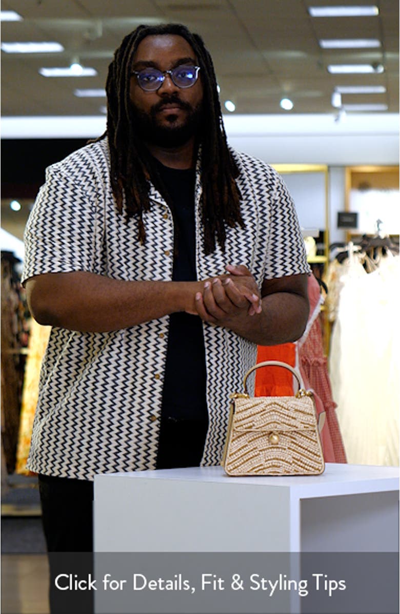 Sybil Beaded Top Handle Bag, sales video thumbnail