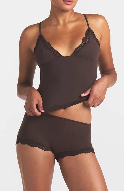 Triangle Cami & Boy Shorts Set