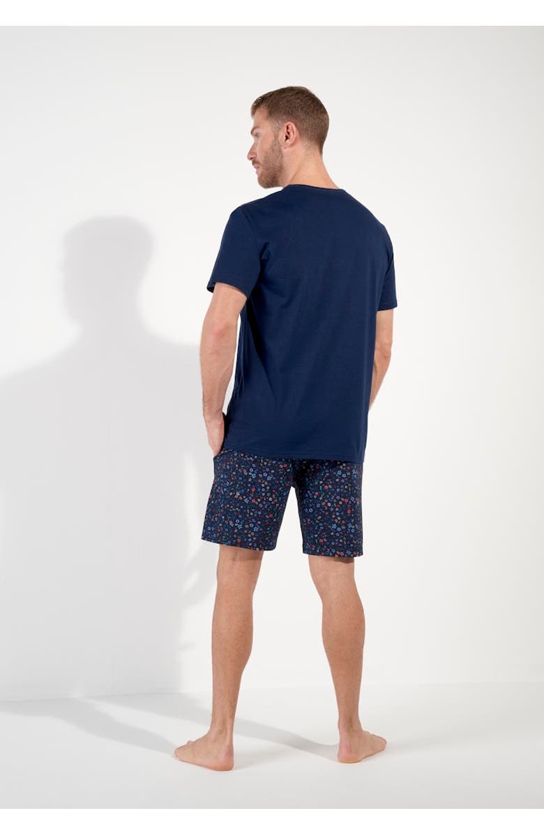 HOM Broceliande Short Pajama Set, Alternate, color, Navy Print