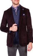 TailorByrd Modern Fit Solid Fine Wale Corduroy Sport Coat