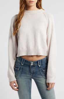 PacSun Snug Raglan Sleeve Crop Sweater