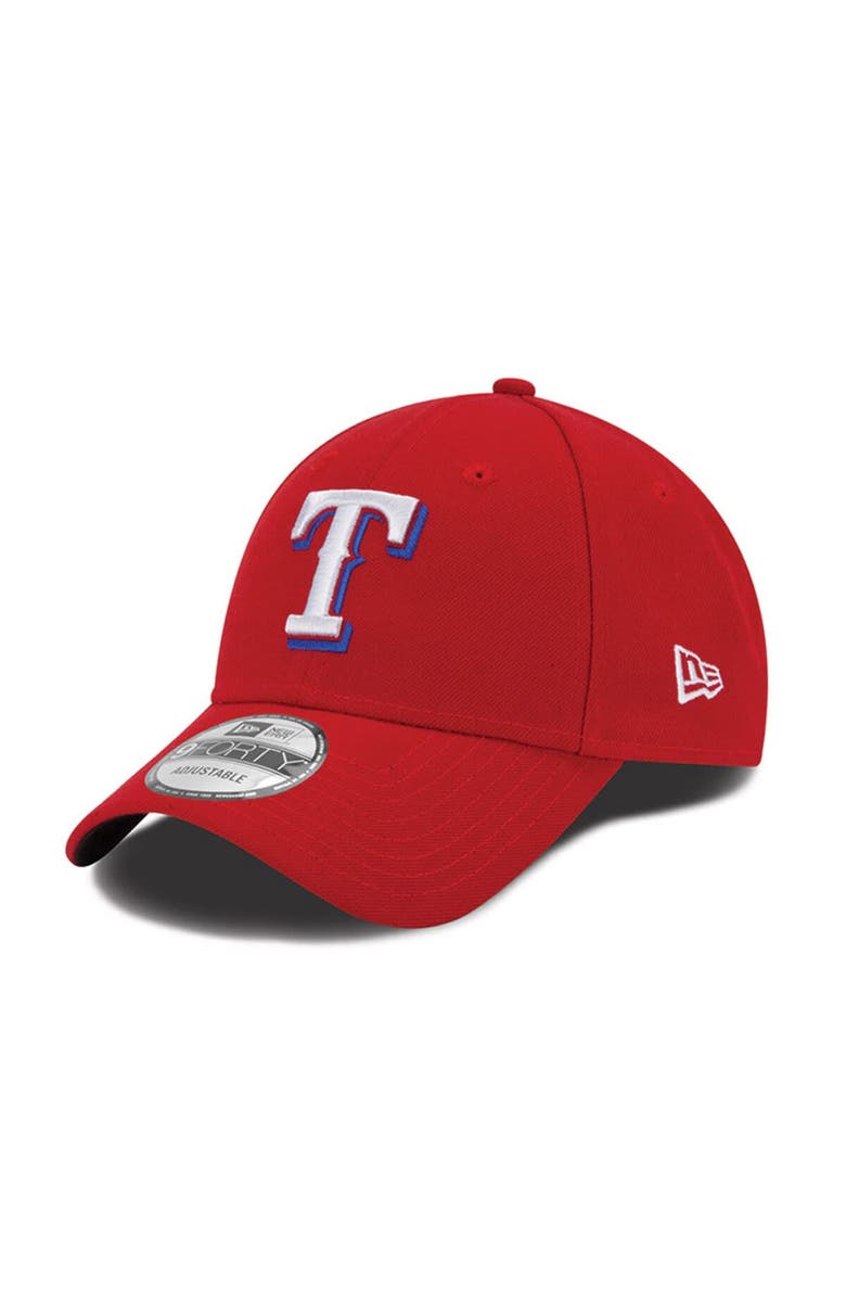 New Era Men's New Era Red Texas Rangers League 9FORTY Adjustable Hat, Main, color,