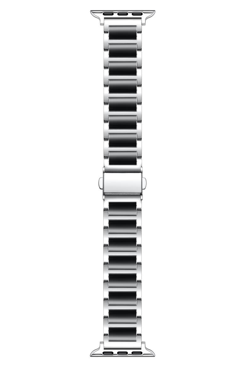 Alec Apple Watchband, Main, color, SILVER/ BLACK