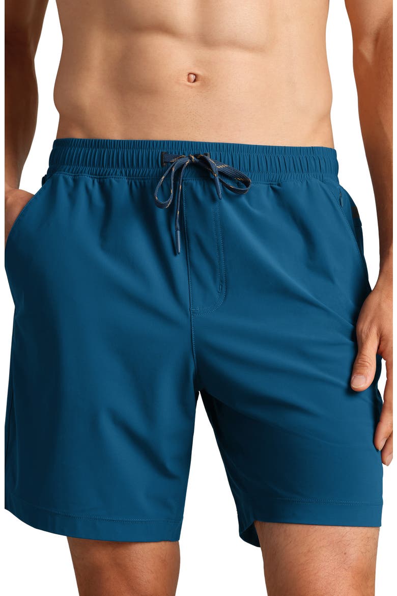 Pursuit 7-Inch Unlined Training Shorts, Main, color, CAPE BLUE