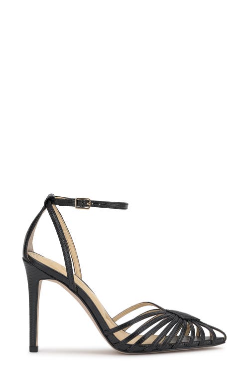 Jessica Simpson Paveri Ankle Strap Pointed Toe Pump In Black