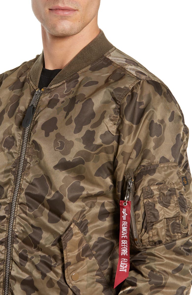 Alpha Industries L-2B Blood Chit Reversible Bomber Jacket, Alternate, color,