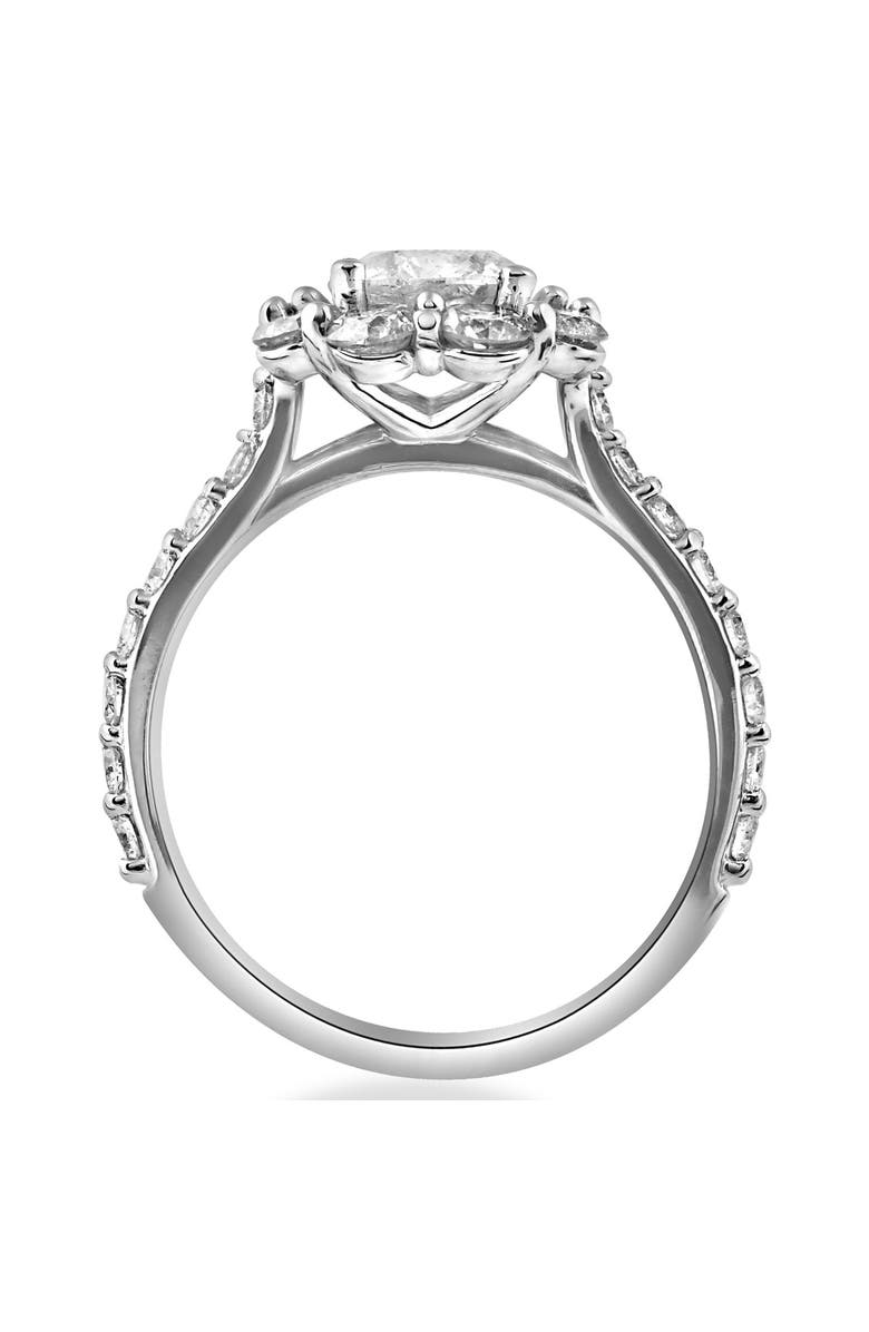 Bliss Diamond 2 1/2 cttw Halo Round Solitaire Cut Diamond Engagement Ring Gold Lab Grown, Alternate, color,