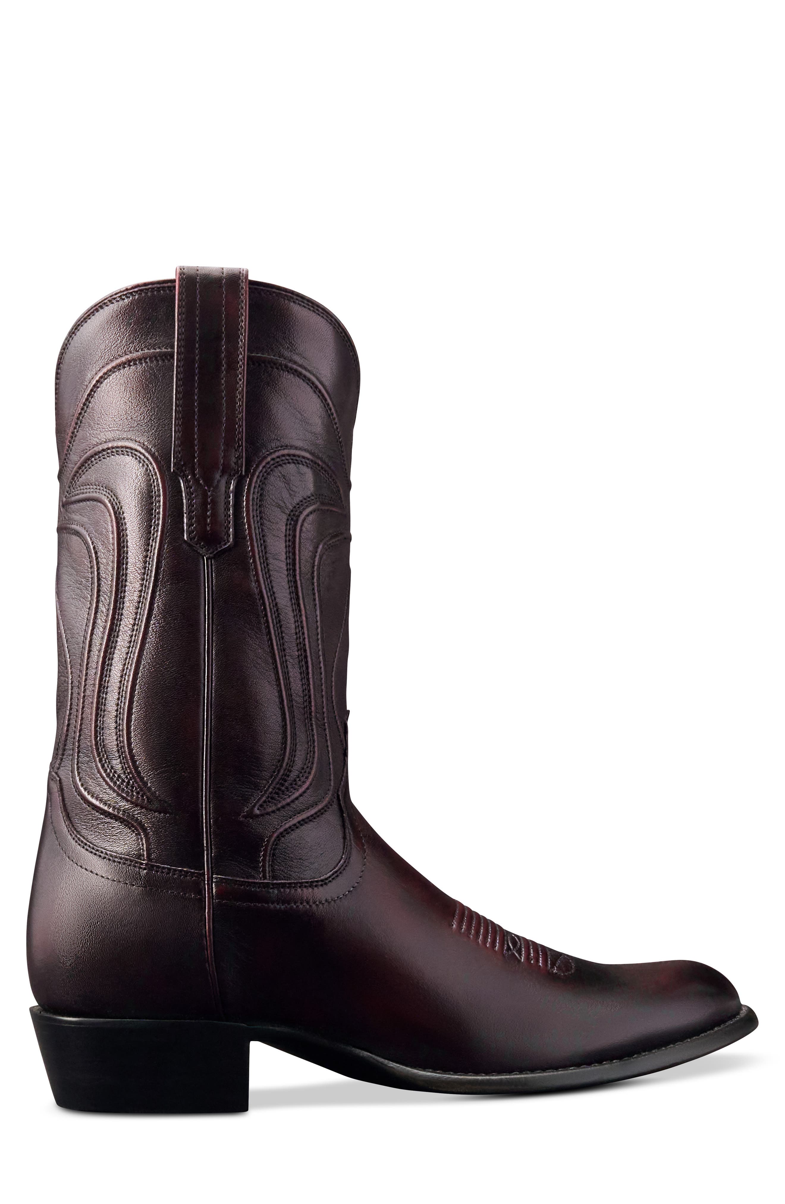Tecovas The Cartwright Western Boot in Black Cherry 