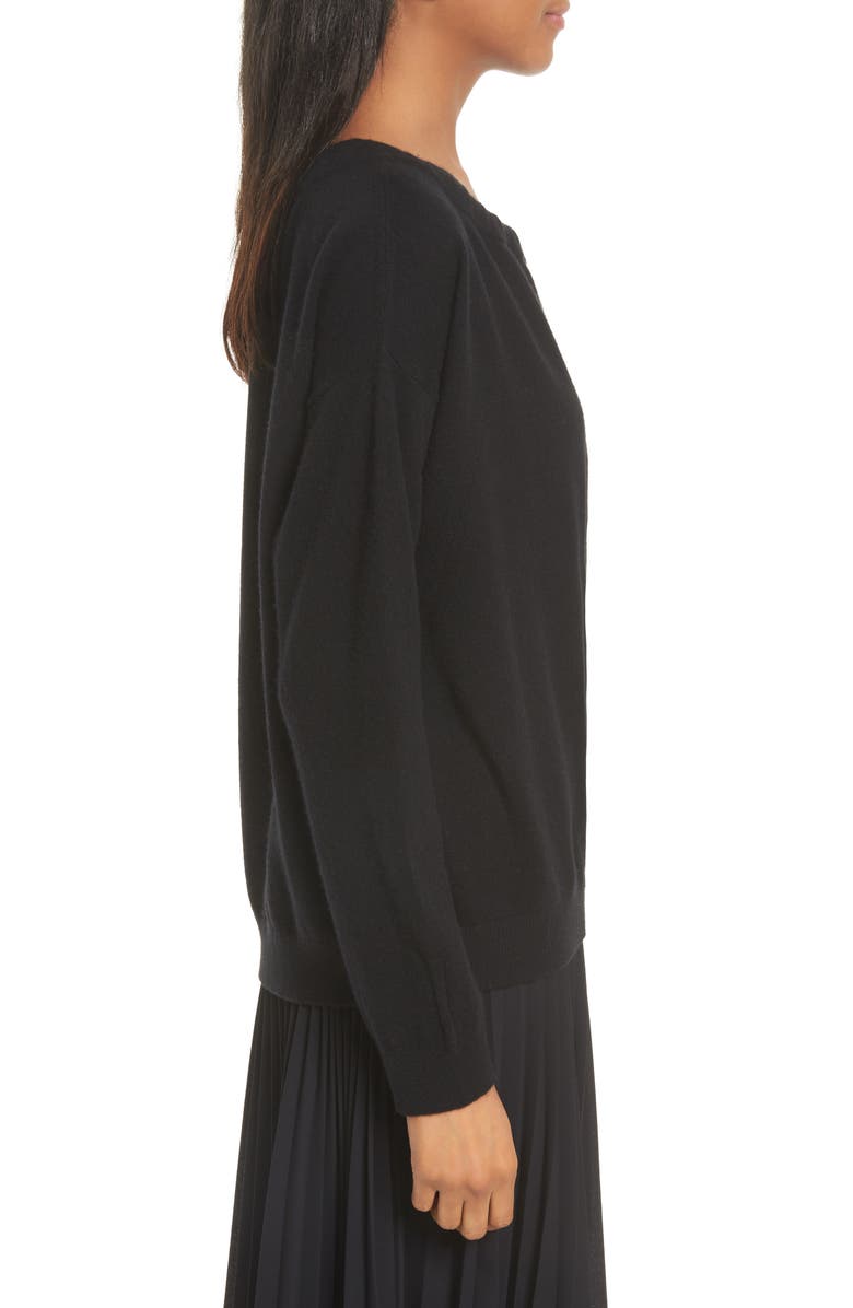 Vince Cashmere Cold Shoulder Tunic, Alternate, color,