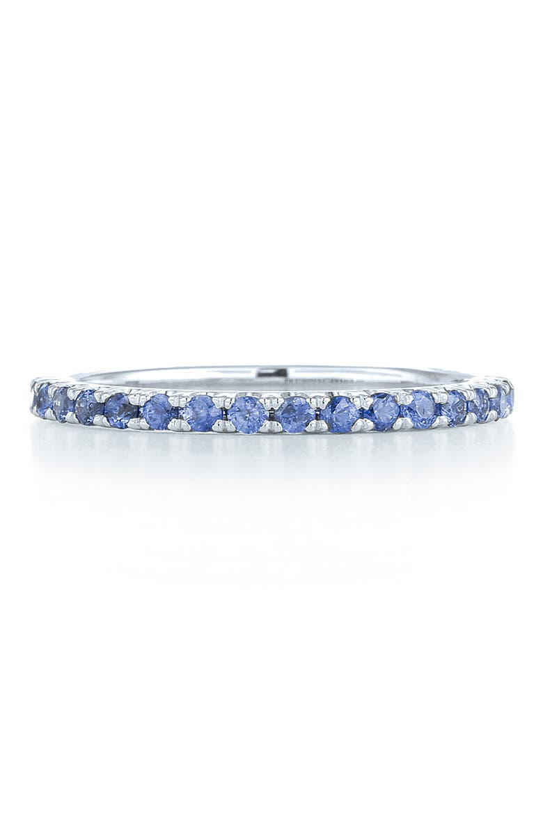 Blue Sapphire Stackable Ring, Alternate, color, WHITE GOLD