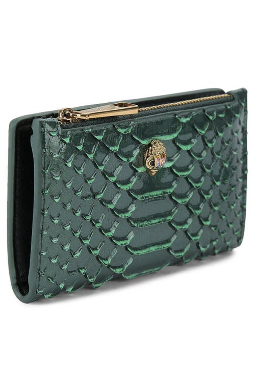 Kurt Geiger London Kensington Quilted Leather Bifold Wallet In Green