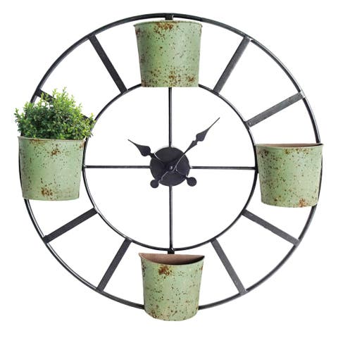 Planter Wall Clock