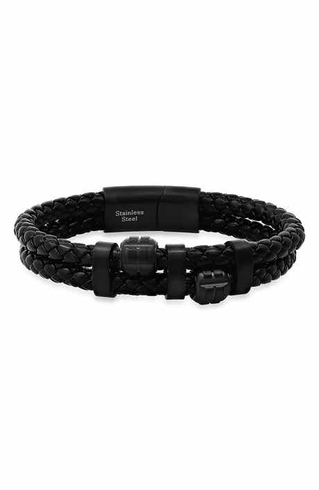 Men's Braided Leather Bracelet