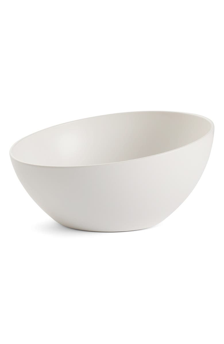 Nambé Orbit Serving Bowl, Main, color, White