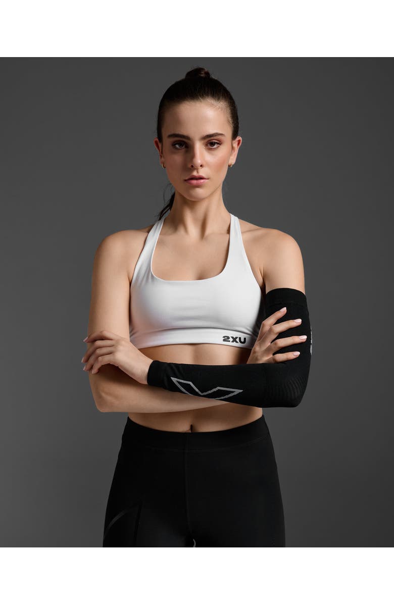 2XU Comp Flex Arm Sleeve, Main, color, Black/Grey