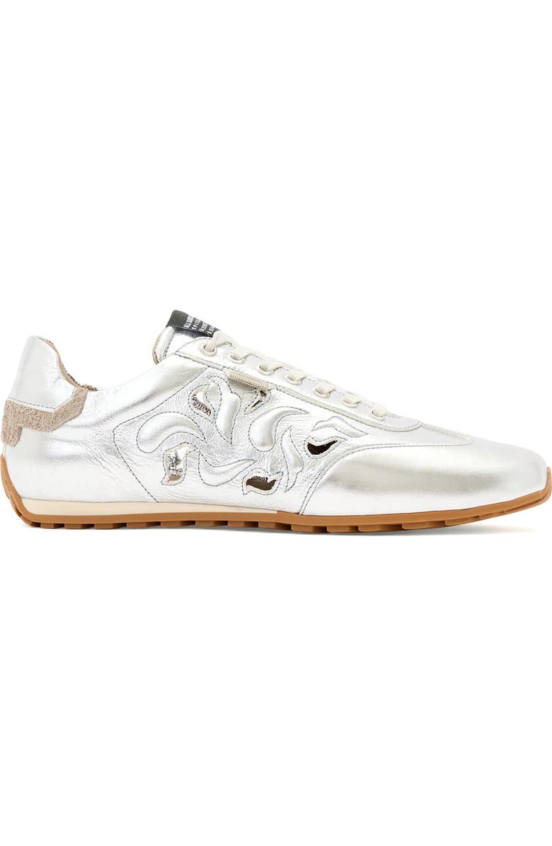 AllSaints Liam Western Sneaker, Alternate, color, Silver Shine