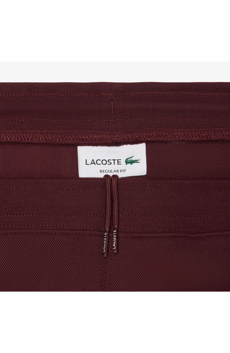 Lacoste Double Face Cotton Blend Piqué Joggers, Alternate, color, Bzd Expresso