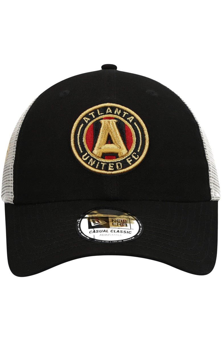 New Era Men's New Era Black Atlanta United FC Casual Scarf Classic Trucker Snapback Hat, Alternate, color,