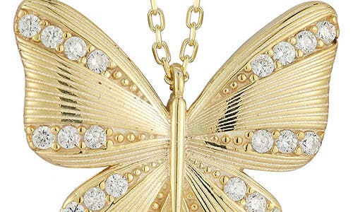 Sphera Milano Butterfly Pendant Necklace In Gold