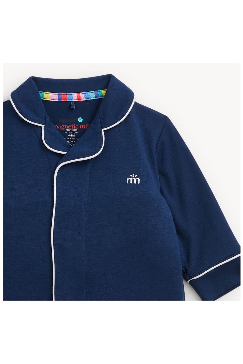 Kids' Fleece Pant Romper, Alternate, color, NAVY