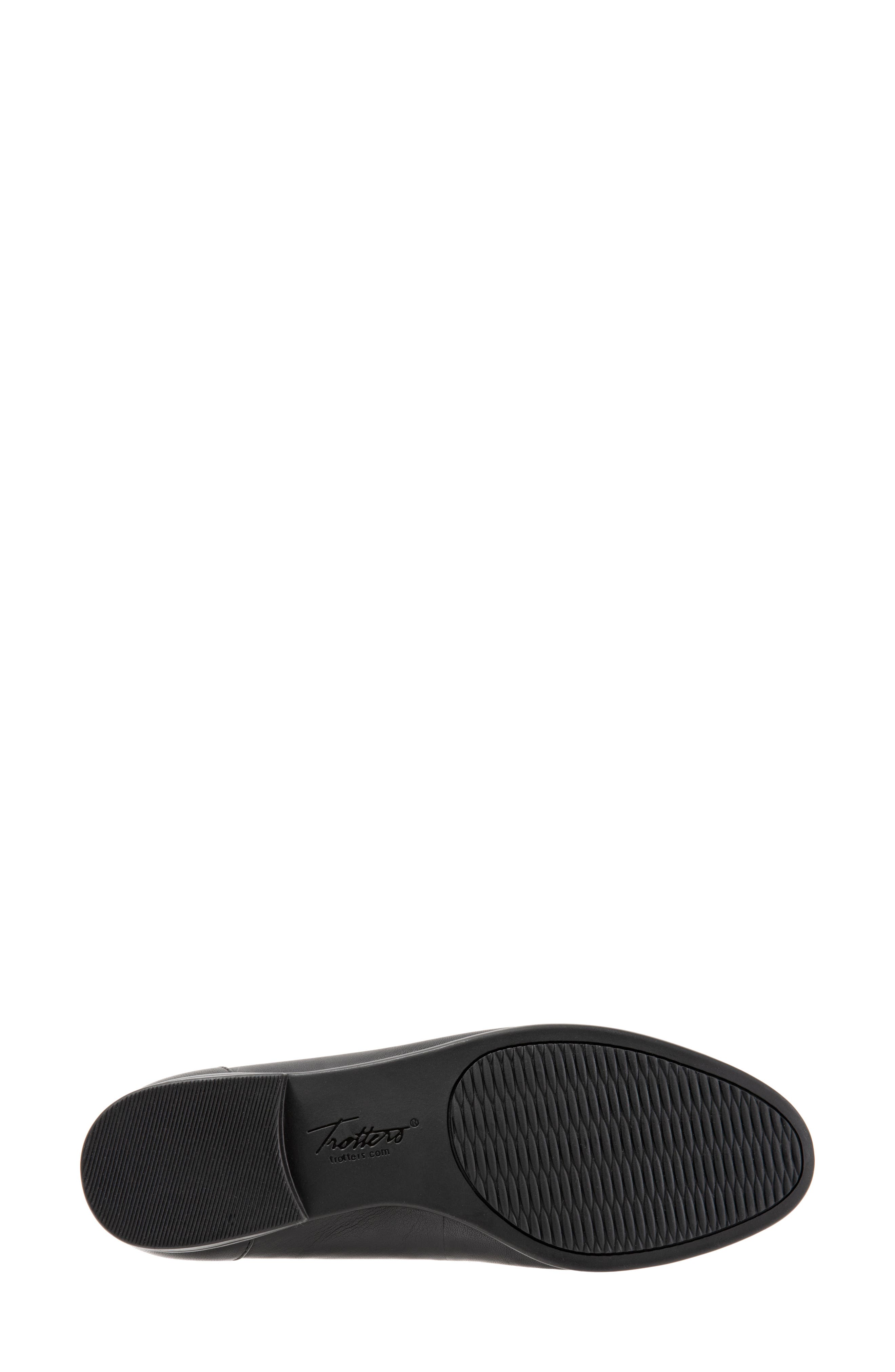 Anastasia Flat, Alternate, color, DARK BLACK LEATHER