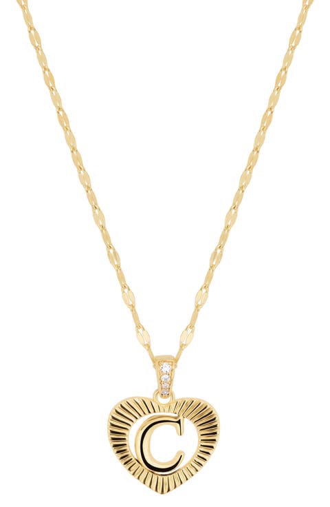 Modern Muse Love Initial Necklace