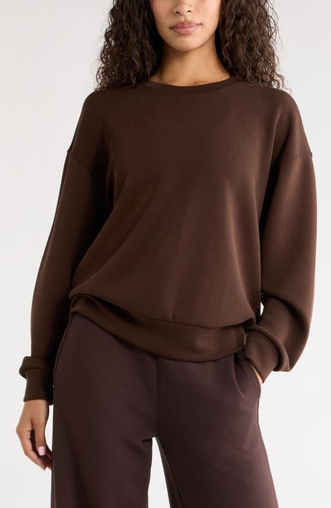 Soft Luxe Boxy Crew Sweatshirt