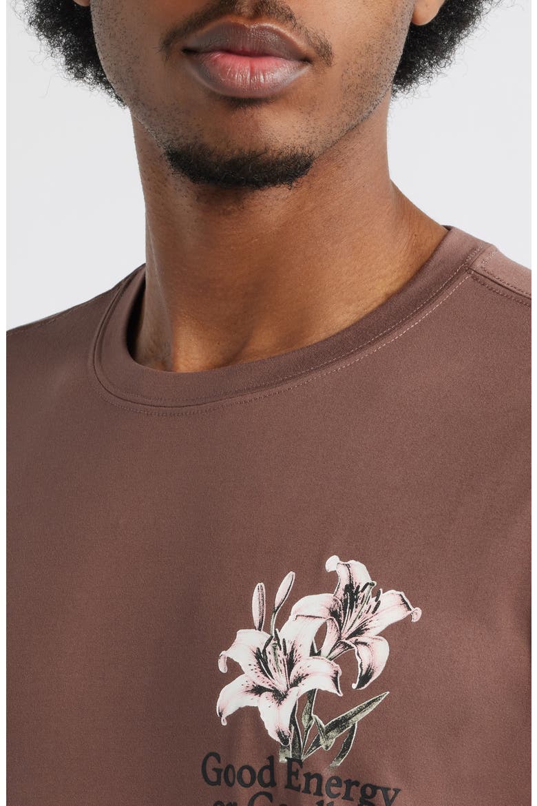 Hunter Lawrence Edition - Tempo Good Energy Tech Tee, Alternate, color, HOLY BROWN