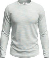 FYI Multi Rib Curved Hem Long Sleeve Top