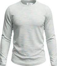 FYI Multi Rib Curved Hem Long Sleeve Top