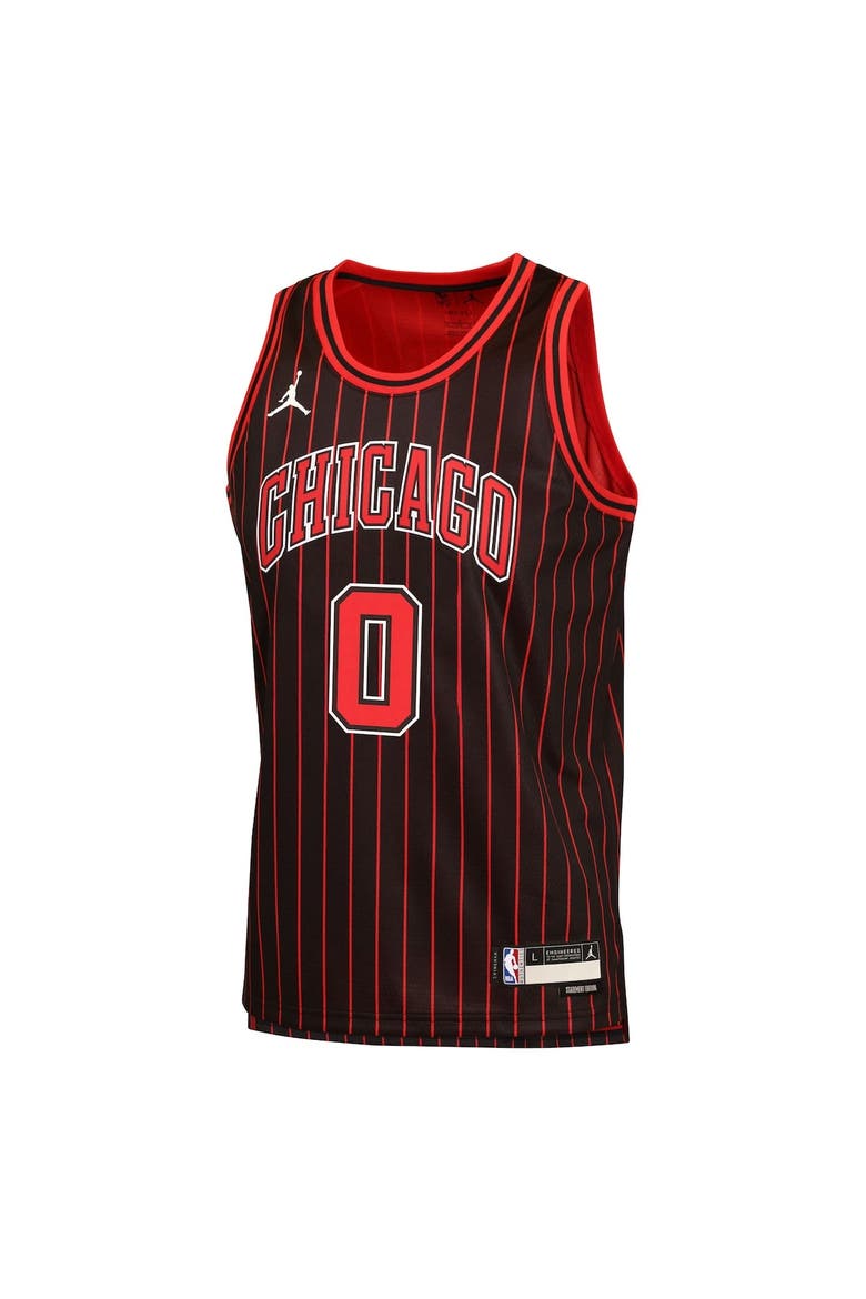 Youth Jordan Brand Coby White Black Chicago Bulls Swingman Jersey - Statement Edition, Alternate, color, Black