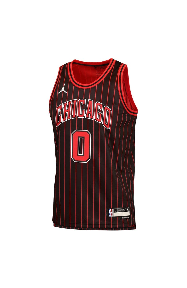 Jordan Brand Youth Jordan Brand Coby White Black Chicago Bulls Swingman Jersey - Statement Edition, Alternate, color, Black