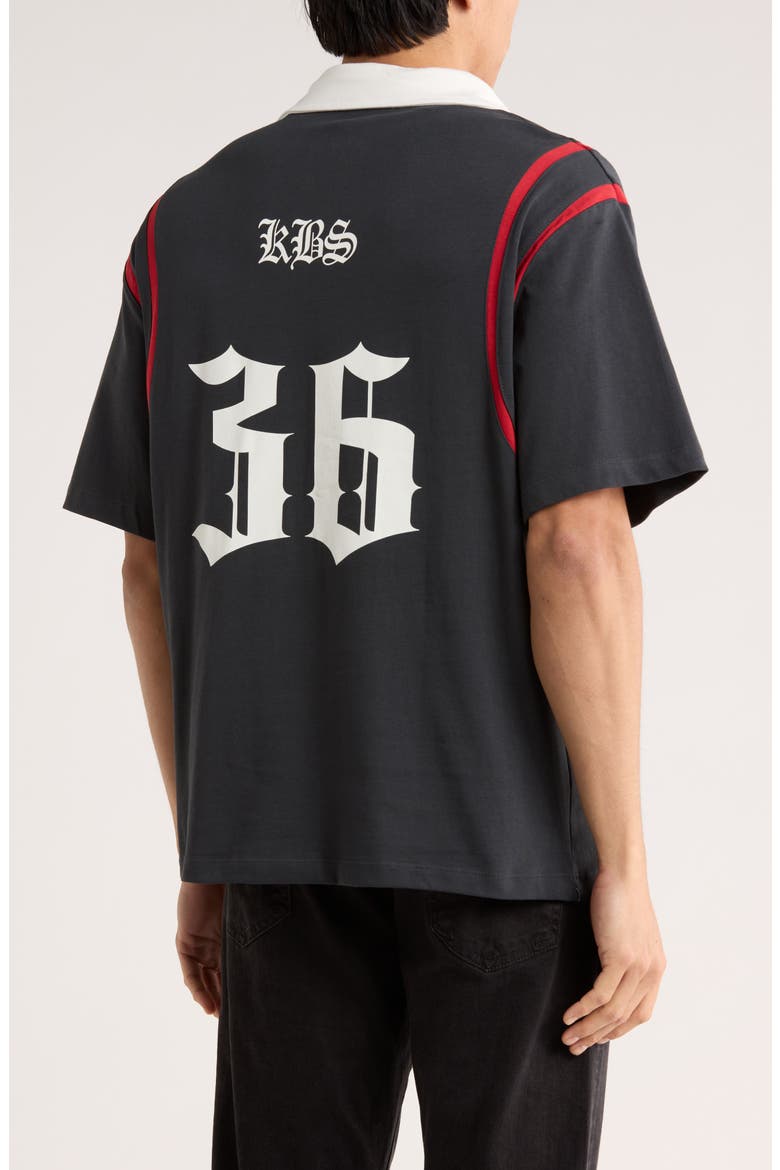 Cotton Graphic Polo, Alternate, color, CHARCOAL
