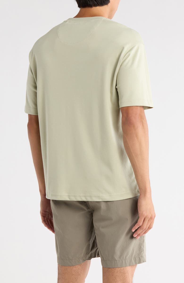 DENIM AND FLOWER Textured Crewneck T-Shirt, Alternate, color, Light Green