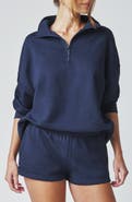 Florence by Mills Cozy Crush Half-Zip Cotton Blend Sweatshirt