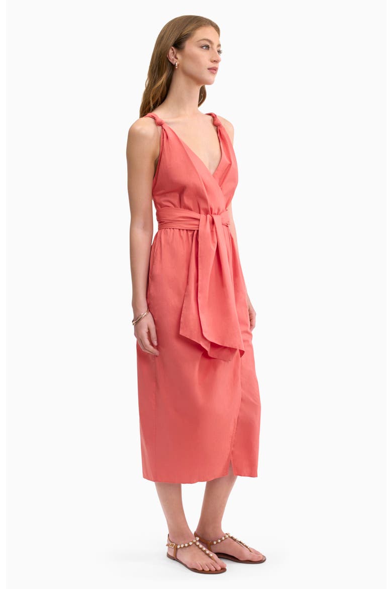 Brielle Poplin Dress, Alternate, color, Coral Blush