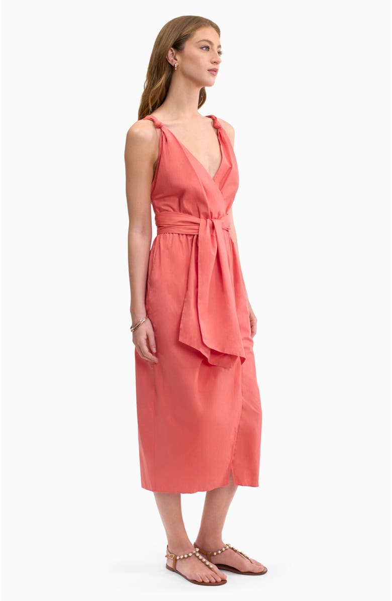 Rebecca Taylor Brielle Poplin Dress, Alternate, color, Coral Blush
