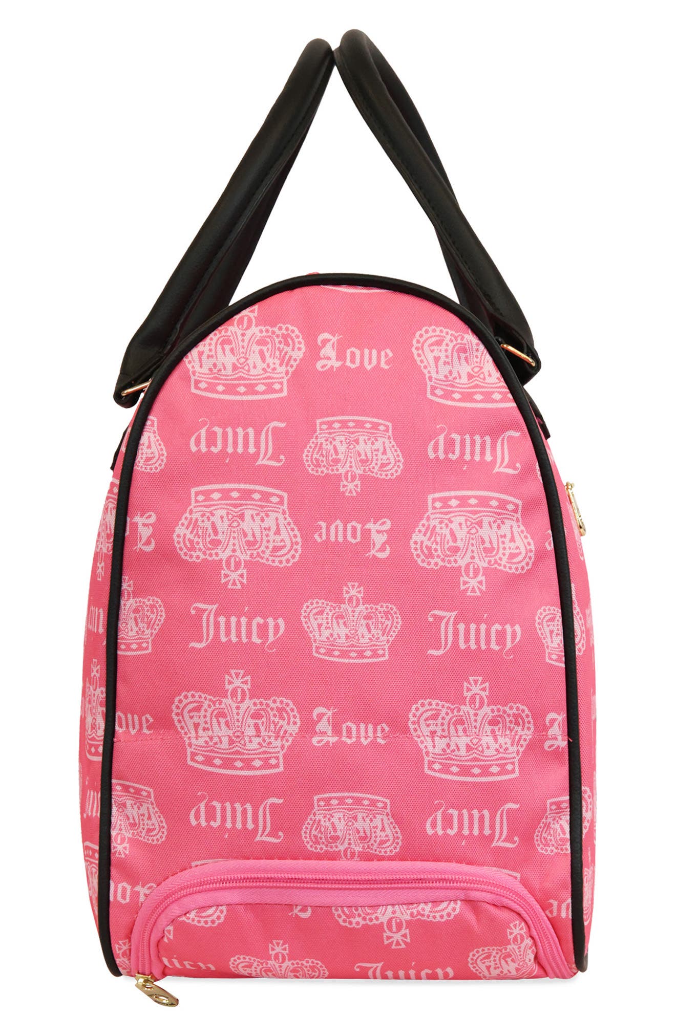 Cherry Rolling Duffle Bag, Alternate, color, PINK LEMONADE/ CROWN