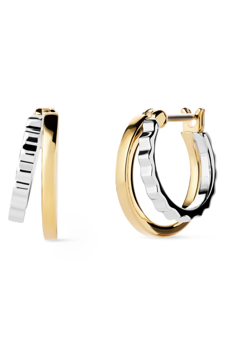 Ana Luisa Toda Two-Tone Double Hoop Earrings, Main, color, Gold / Silver