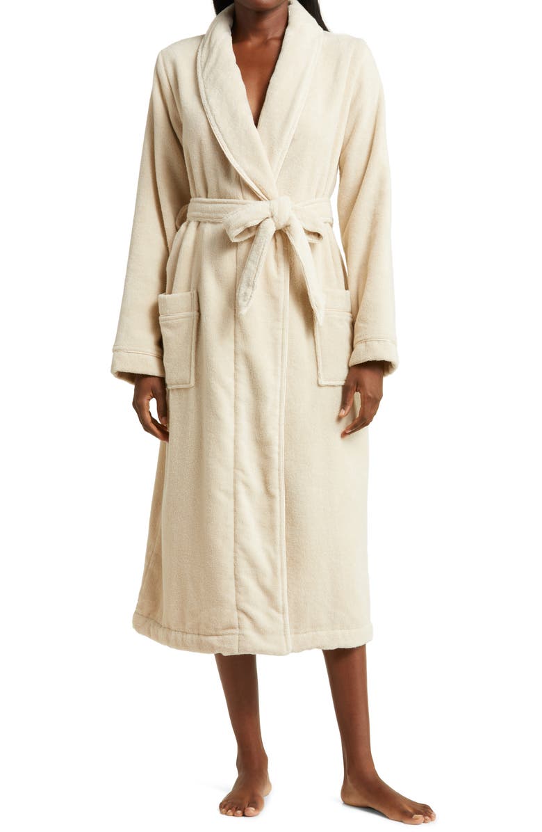 Nordstrom Hydro Cotton Terry Robe, Main, color, Beige Oatmeal