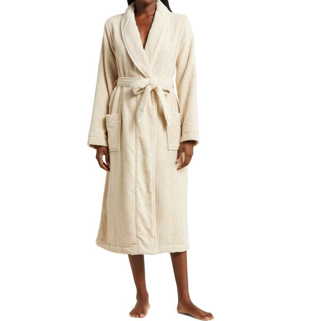 Nordstrom Hydro Cotton Terry Robe In Neutral