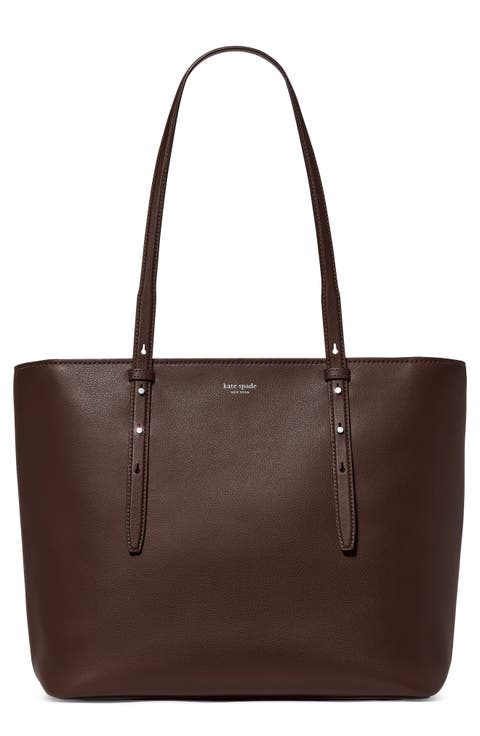 do it all fine grain leather tote
