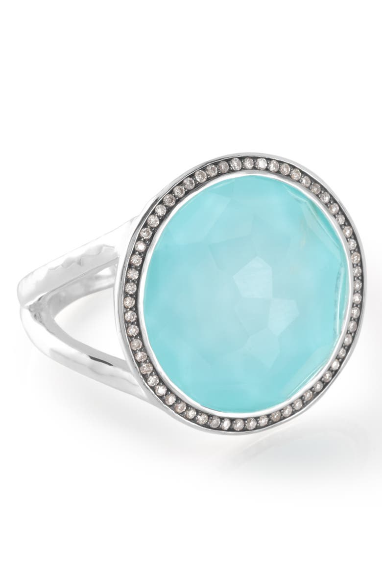 Ippolita Stella - Lollipop Cocktail Ring, Alternate, color, Silver/ Turquoise