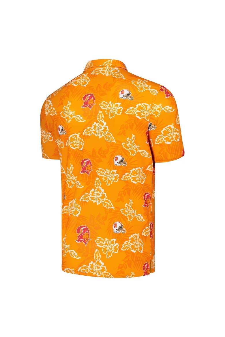 Men's Reyn Spooner Orange Tampa Bay Buccaneers Throwback Pua Performance Polo, Alternate, color, Orange