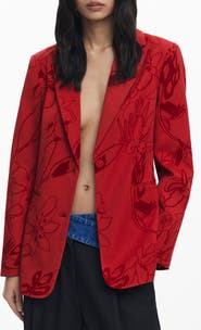 Desigual Tonal Floral Blazer