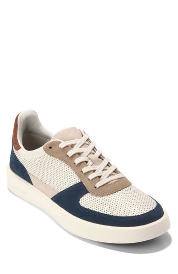 Cole Haan Men's Grand Crosscourt Daily Court Sneakers In Ivory/big Dipper/ivory