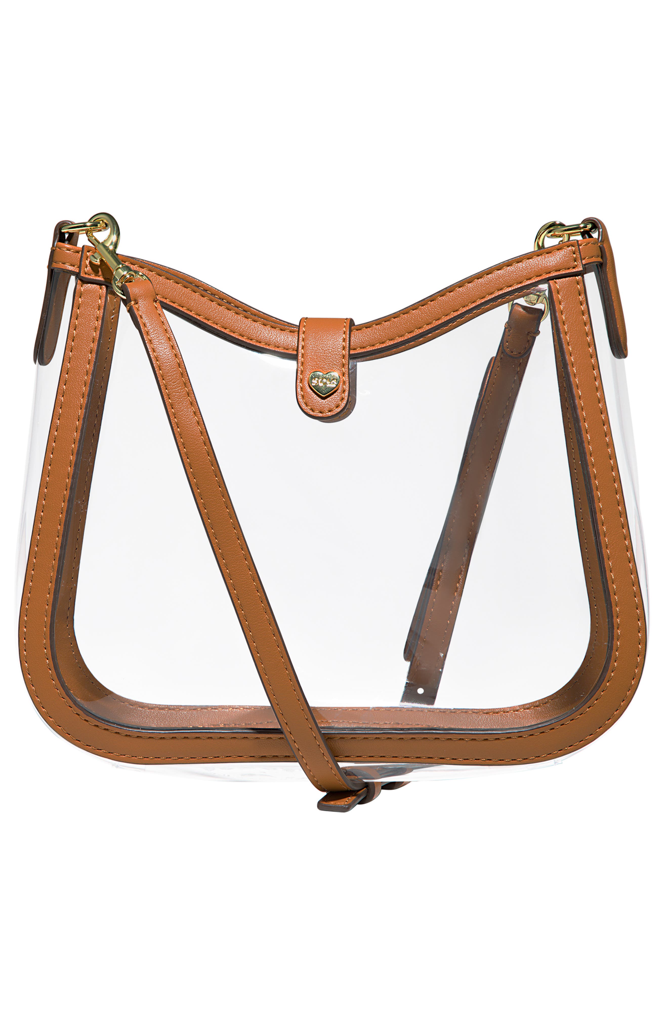 Stoney Clover Lane Clear Curved Crossbody Bag, Alternate, color, 