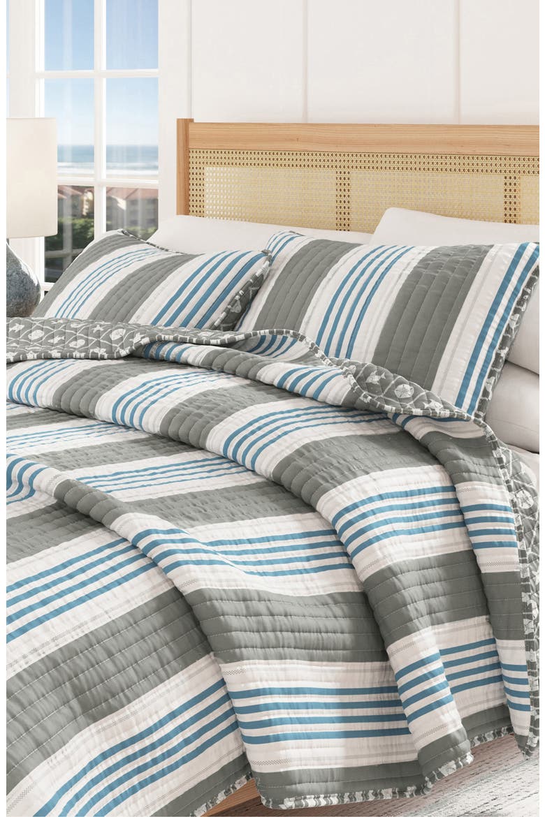 Stripe Coastal Quilt & Sham Set, Alternate, color, COASTAL STRIPE